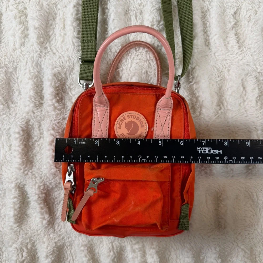 Acne Studios x Fjallraven Kanken Micro Crossbody Bag Orange Pink Green
